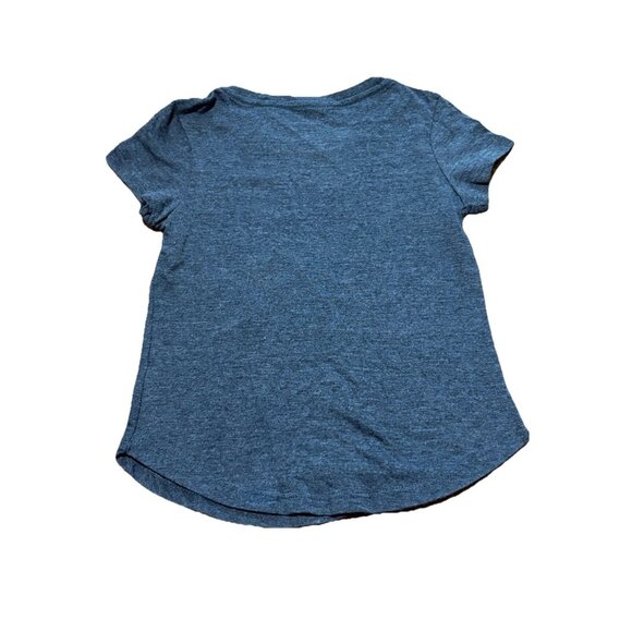 Pokemon Girls Short Sleeve T-Shirt Pikachu Charcoal Gray Crewneck Sz XS (4-5) - Picture 3 of 3